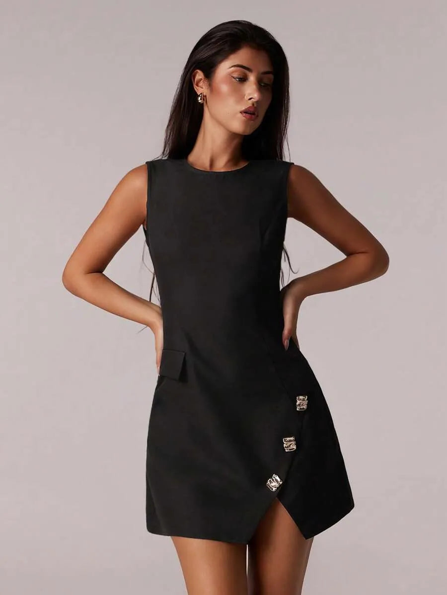 Midi button dress