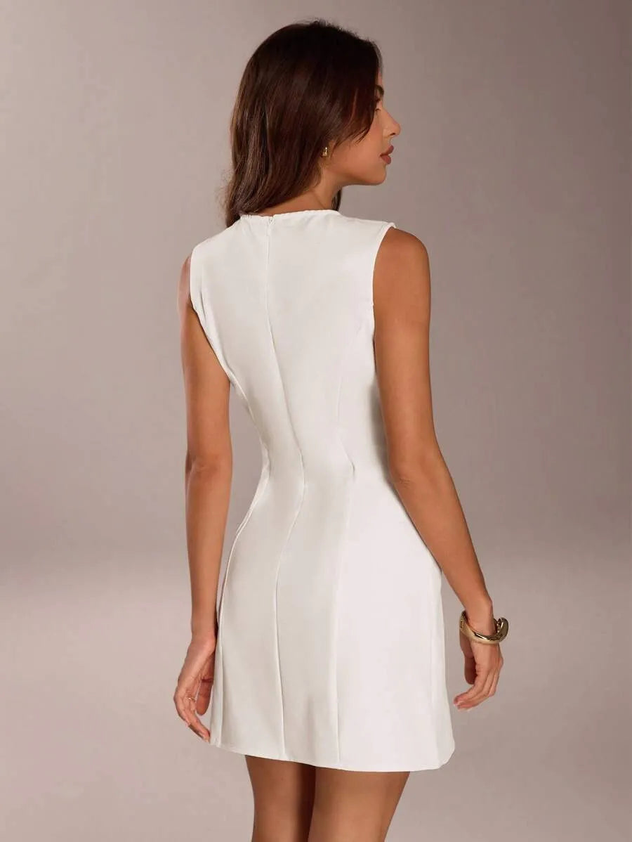 Midi button dress